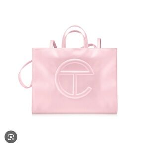 Telfar Pink Shopping Bag